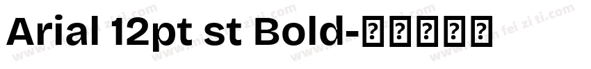 Arial 12pt st Bold字体转换